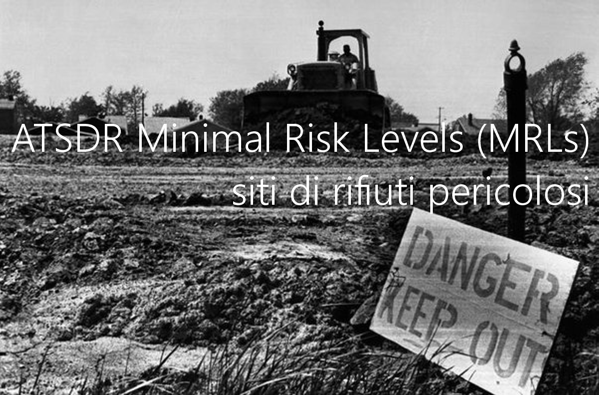 ATSDR Minimal Risk Levels MRLs ATSDR Minimal Risk Levels MRLs