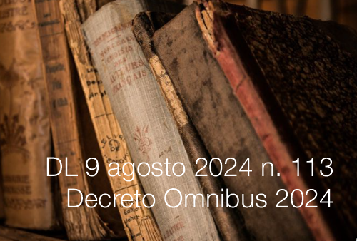 DL 9 agosto 2024 n 113 Decreto Omnibus 2024 DL 9 agosto 2024 n 113 Decreto Omnibus 2024