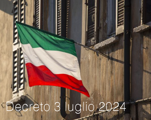 Decreto 3 luglio 2024 Decreto 3 luglio 2024