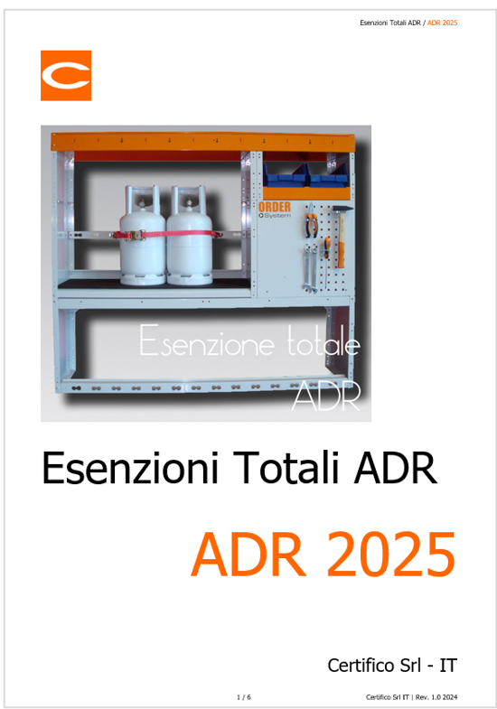 Esenzioni Totali ADR Esenzioni Totali ADR