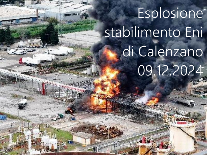 Esplosione allo stabilimento Eni di Calenzano del 09 12 2024 Esplosione allo stabilimento Eni di Calenzano del 09 12 2024