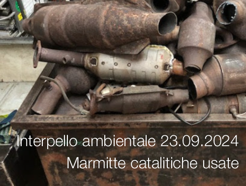 Interpello ambientale 23 09 2024 Gestione e tracciabilit marmitte catalitiche usate Interpello ambientale 23 09 2024 Gestione e tracciabilit marmitte catalitiche usate