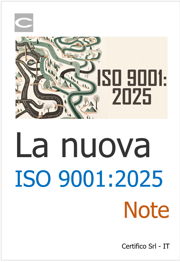 La nuova ISO 9001 2025 Note La nuova ISO 9001 2025 Note