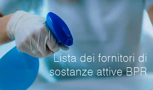Lista dei fornitori di sostanze attive BPR Lista dei fornitori di sostanze attive BPR