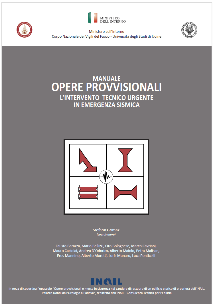 Manuale STOP Schede Tecniche di Opere Provvisionali VVF Manuale STOP Schede Tecniche di Opere Provvisionali VVF