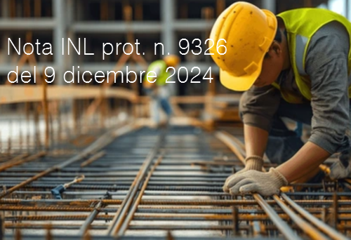 Nota INL prot n 9326 del 9 dicembre 2024 Nota INL prot n 9326 del 9 dicembre 2024