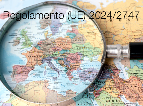 Regolamento UE 2024 2747 Regolamento UE 2024 2747