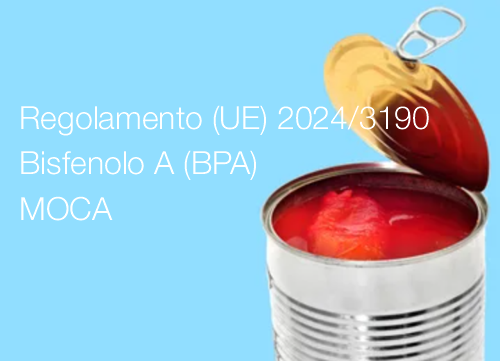Regolamento UE 2024 3190 Bisfenolo A MOCA Regolamento UE 2024 3190 Bisfenolo A MOCA