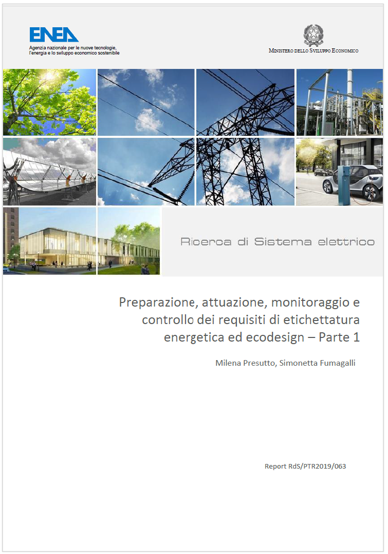 Requisiti di etichettatura energetica ed ecodesign ENEA Requisiti di etichettatura energetica ed ecodesign ENEA