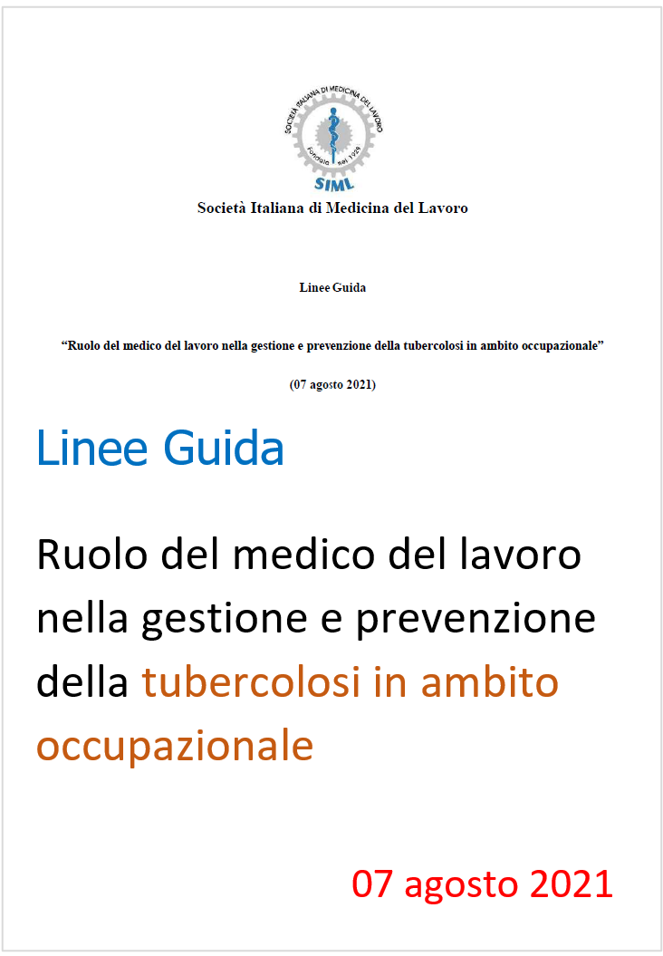 Ruolo MC nella gestione e prevenzione della tubercolosi sul lavoro Ruolo MC nella gestione e prevenzione della tubercolosi sul lavoro