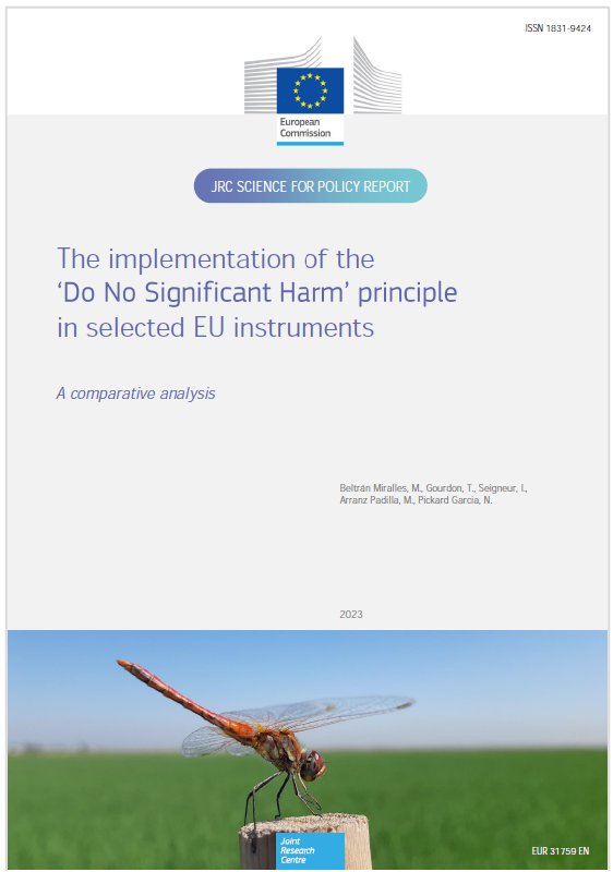 The implementation of the DNSH priciple EU 2024 The implementation of the DNSH priciple EU 2024