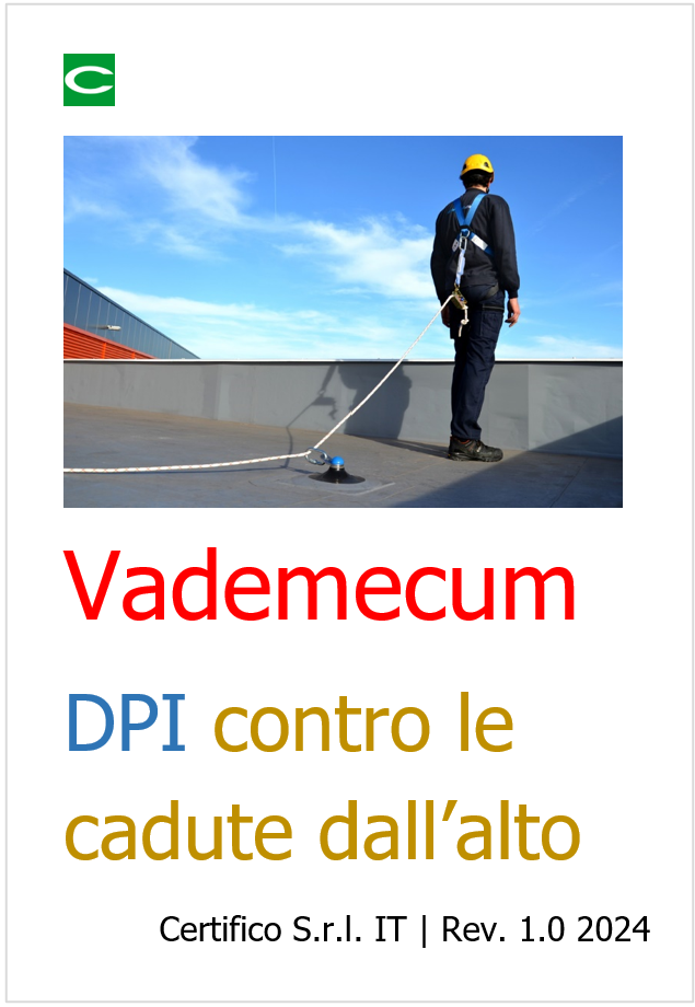 Vademecum DPI contro le cadute dall alto 2024 Vademecum DPI contro le cadute dall alto 2024