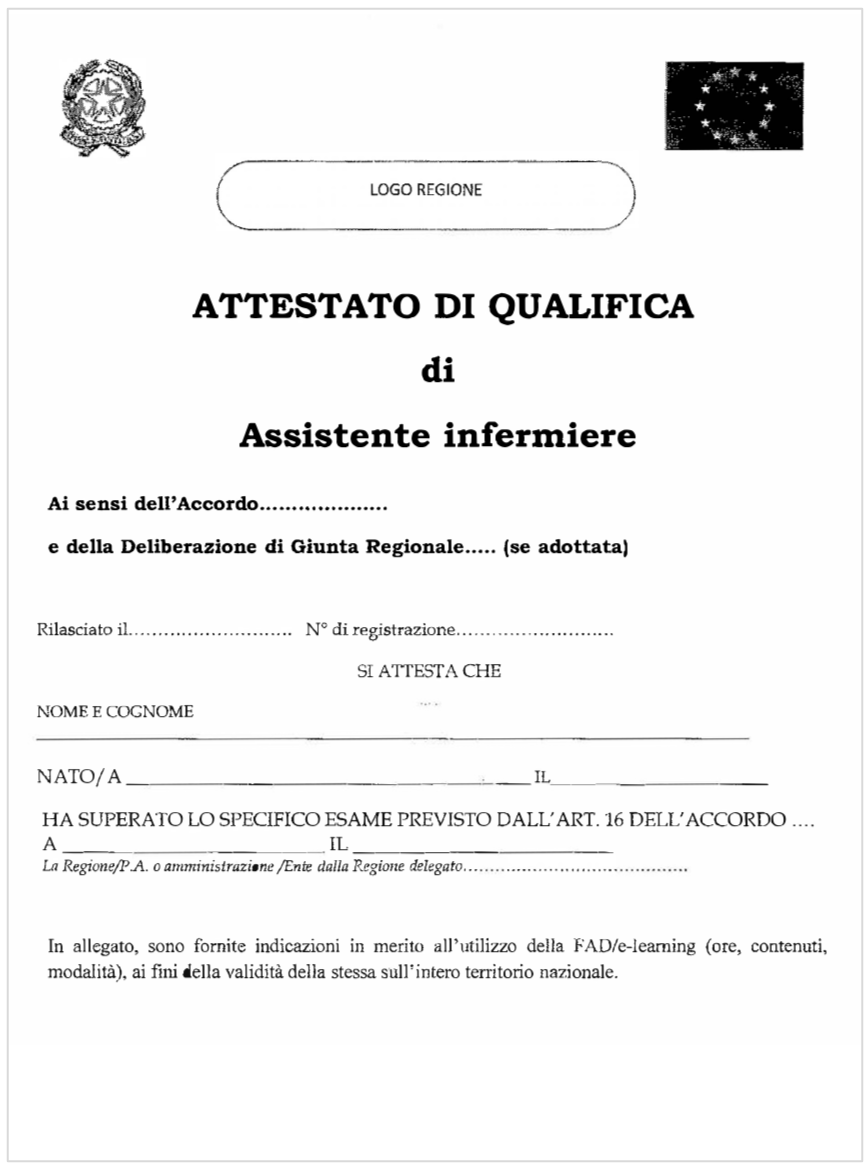 Assistente infermiere Assistente infermiere