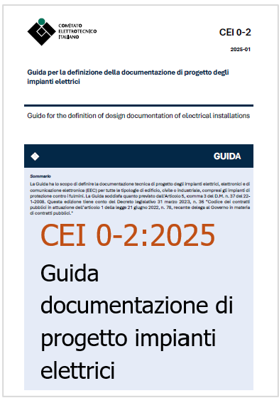 CEI 0 2 2025 Guida documentazione di progetto impianti elettrici CEI 0 2 2025 Guida documentazione di progetto impianti elettrici
