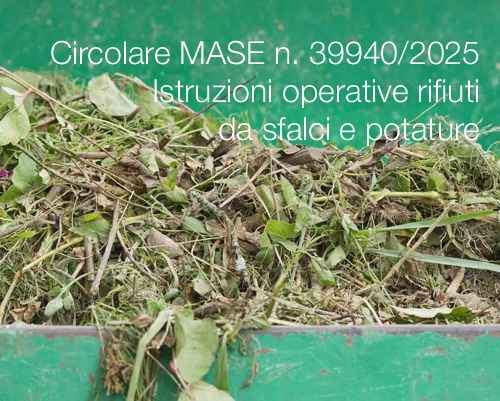 Circolare n 39940 del 03 03 2025 Istruzioni operative rifiuti da sfalci e potature Circolare n 39940 del 03 03 2025 Istruzioni operative rifiuti da sfalci e potature