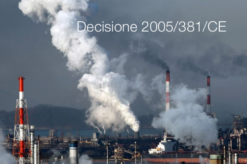 Decisione 2005 381 CE Decisione 2005 381 CE