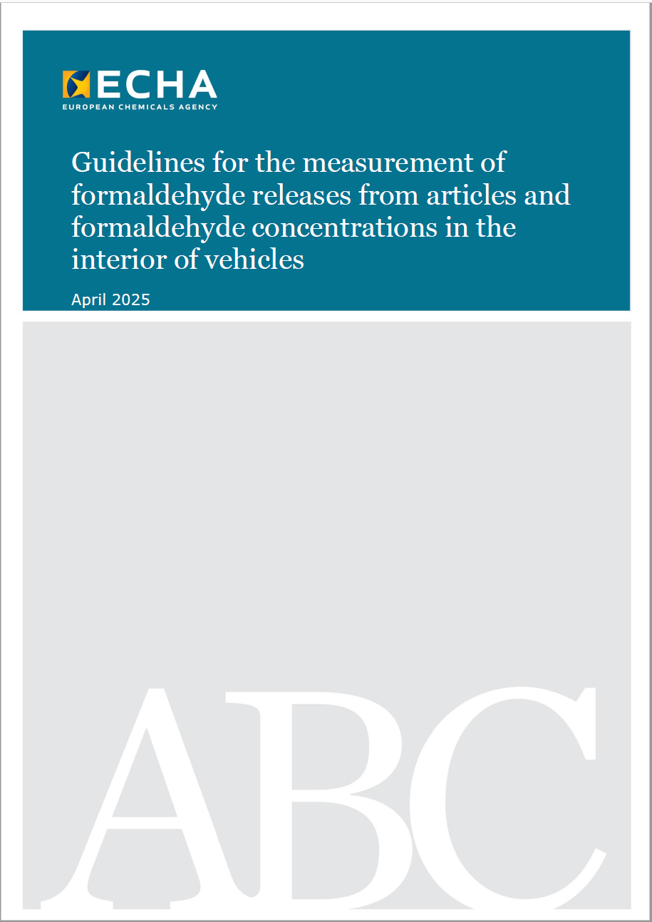 ECHA 2025   Guidelines for the measurement of formaldehyde