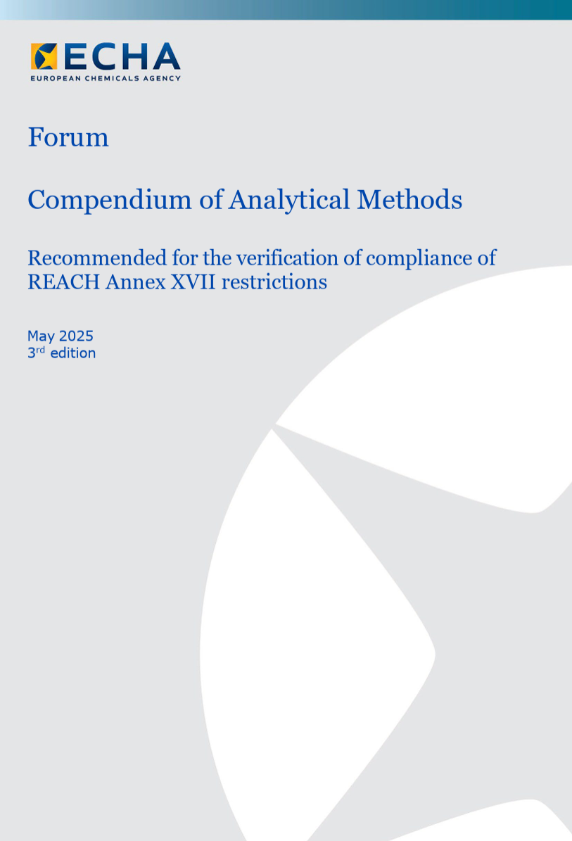 ECHA compendium of analytical methods ECHA compendium of analytical methods