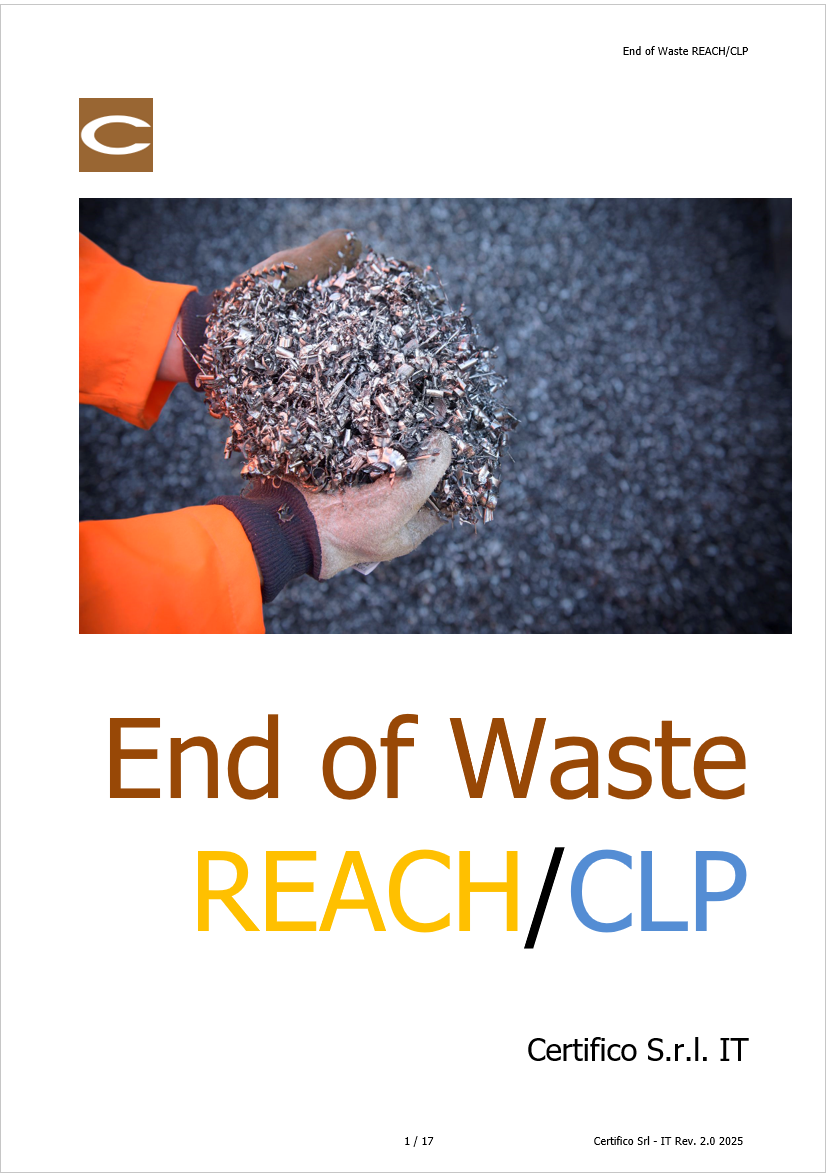 End of Waste e REACH   CLP