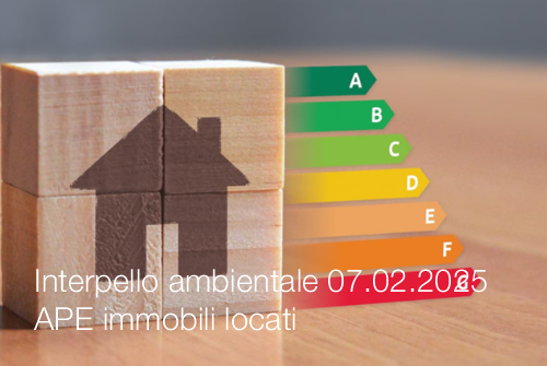Interpello ambientale 07 02 2025 APE immobili locati Interpello ambientale 07 02 2025 APE immobili locati