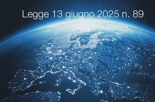 Legge 13 giugno 2025 n 89 Economia dello spazio Legge 13 giugno 2025 n 89 Economia dello spazio