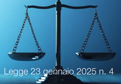 Legge 23 gennaio 2025 n 4 Legge 23 gennaio 2025 n 4