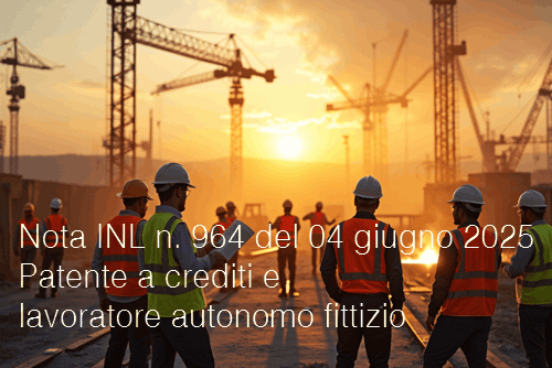 Nota INL n 964 del 04 giugno 2025 Nota INL n 964 del 04 giugno 2025