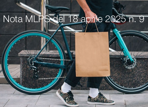 Nota MLPS del 18 aprile 2025 n 9 Nota MLPS del 18 aprile 2025 n 9