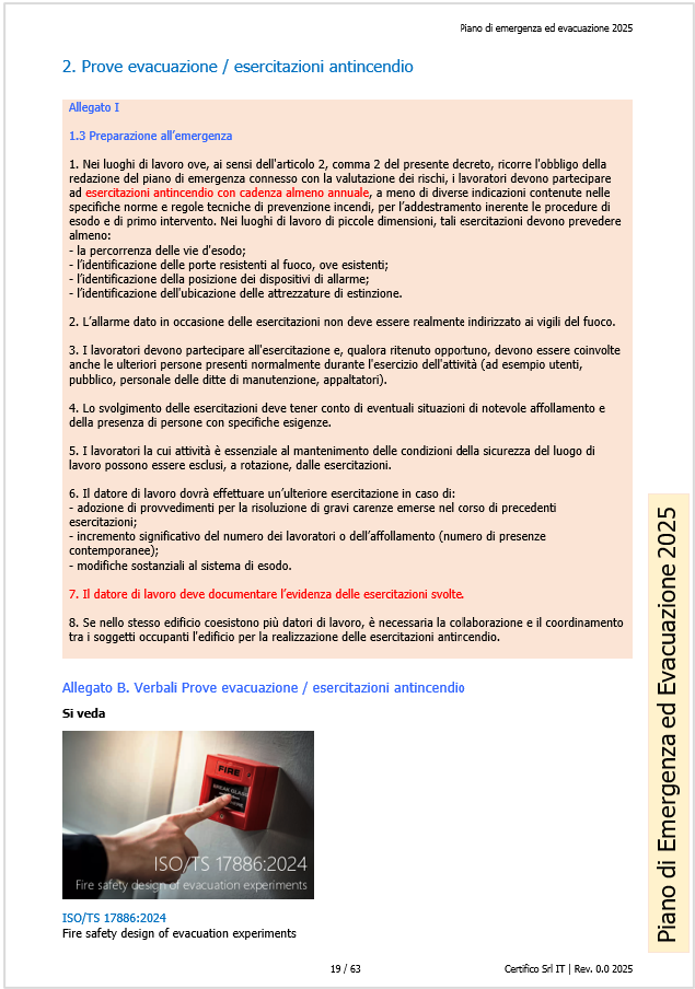 Prove evacuazione esercitazioni antincendio Prove evacuazione esercitazioni antincendio