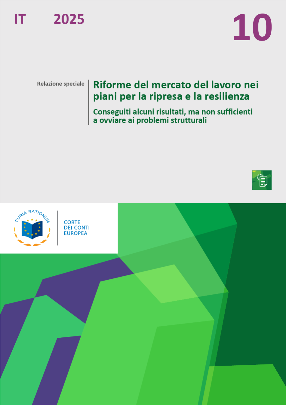 Riforme del mercato del lavoro nei piani per la ripresa e la resilienza