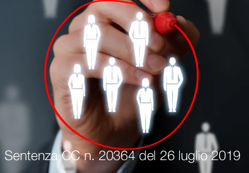 Sentenza CC n 20364 del 26 luglio 2019 Sentenza CC n 20364 del 26 luglio 2019