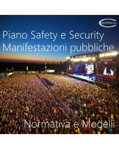 piano safety - security manifestazioni pubbliche