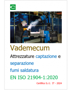 Vademecum Attrezzature captazione e separazione fumi saldatura EN ISO 21904-1 2020