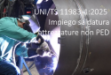 UNI TS 11983 1 2025 Saldatura Attrezzature non PED