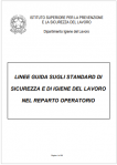 Linee guida standard di sicurezza igiene del lavoro reparto operatorio