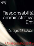 D.Lgs. 231/2001 Responsabilità amministrativa enti | Consolidato 2019 Cover 231 2019