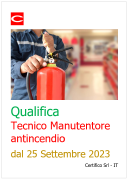Qualifica Tecnico Manutentore Antincendio: obbligo dal 25 Settembre 2023 Tecnico Manutentorre antincendio qualificato dal 25 Settembre 2023