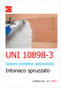UNI 10898-3:2007 Sistemi protettivi antincendio intonaco spruzzato UNI 10898 3 Sistemi protettivi antincendio intonaco spruzzato