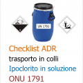 Checklist trasporto in colli di Ipoclorito in soluzione (ONU 1791) Checklist trasporto in colli di ipoclorito in soluzione
