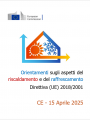 Orientamenti sugli aspetti del riscaldamento e del raffrescamento direttiva (UE) 2018/2001 Orientamenti sugli aspetti del riscaldamento e del raffrescamento